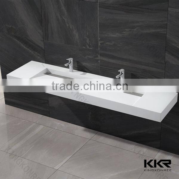 gel coat solid surface basin, artifical marble bath basin