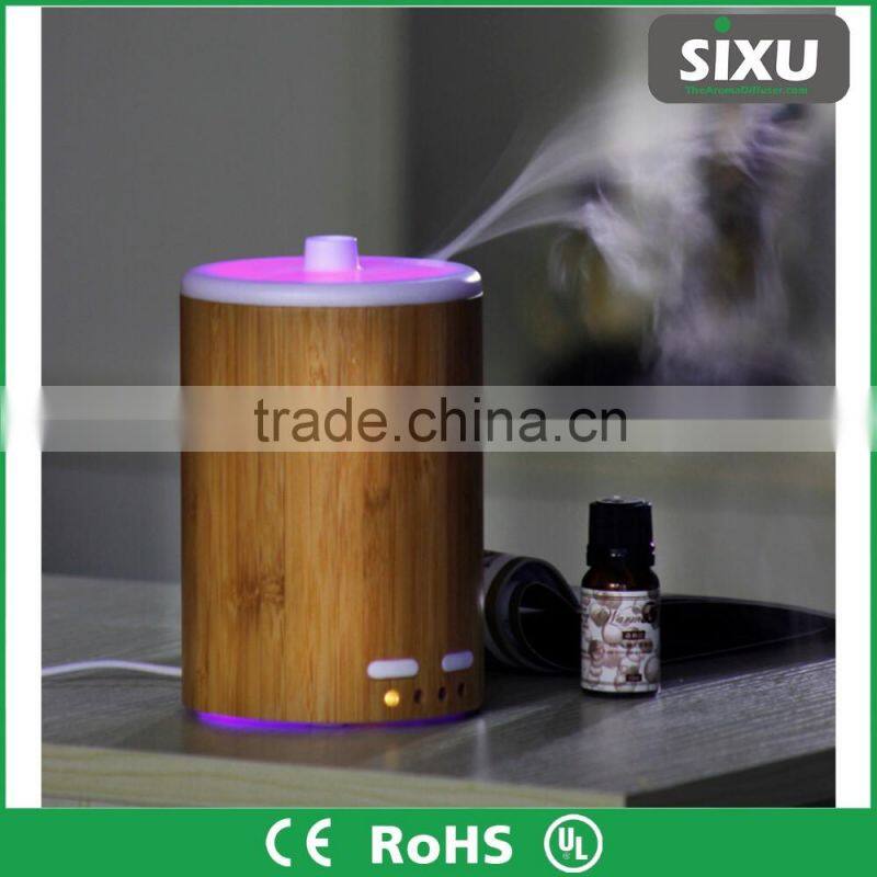 Bamboo room scent aroma system air freshener ultrasonic aroma mist diffuser