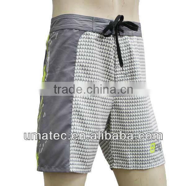 Reflective neon printed logo Polyester Printed Stain Men's Board Shorts-short shorts