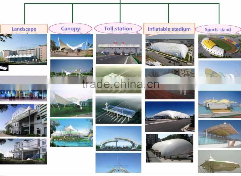PVDF PTFE self-cleaning economical membrane structure fit for toll station