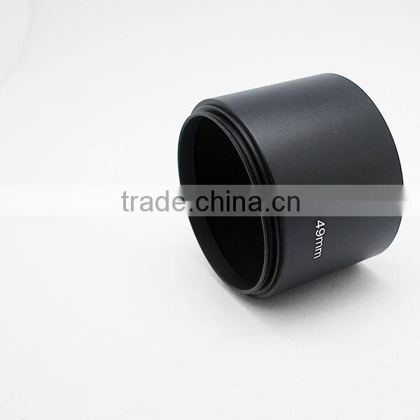 Universal 49mm Metal Telephoto lens hood for Digital Camera