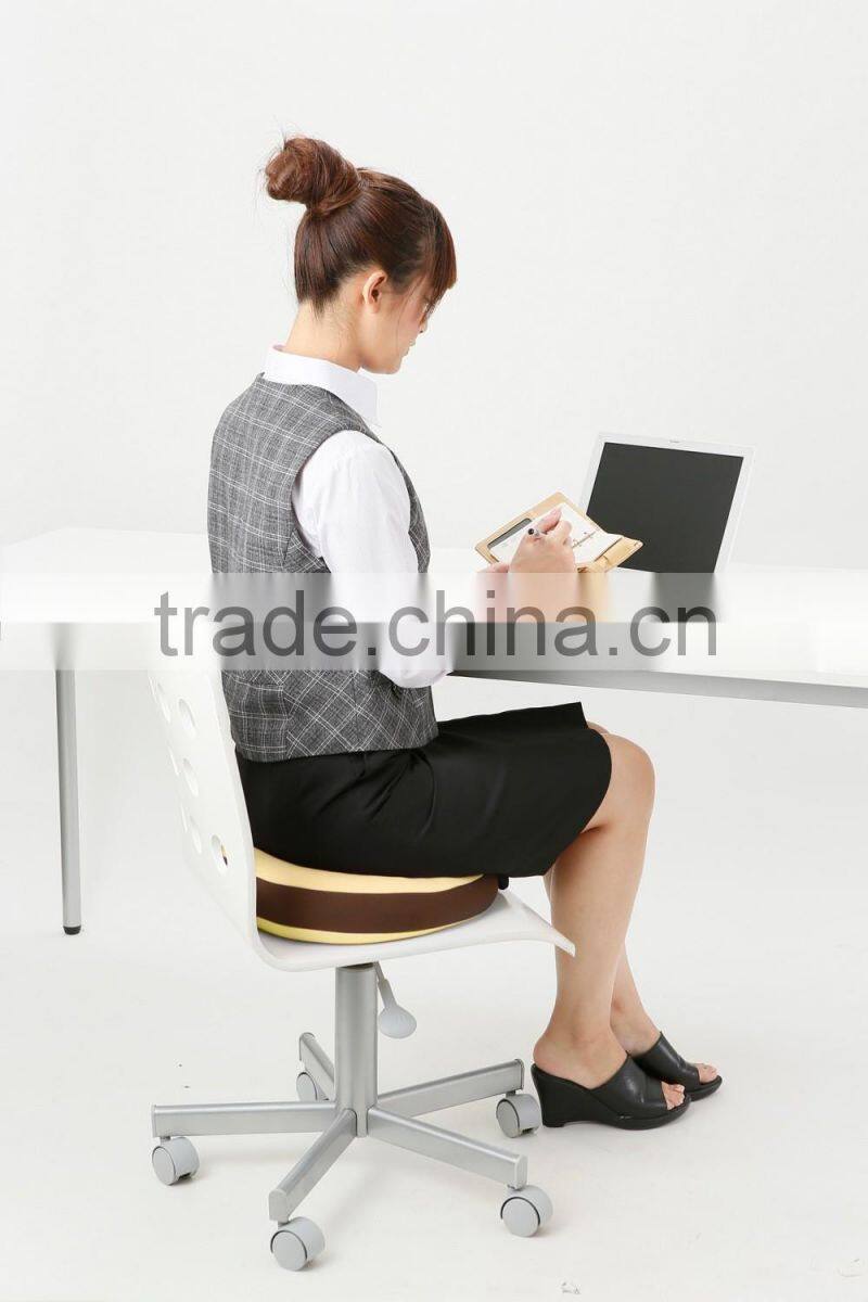 Colorful springy memory foam support cushion for desk work