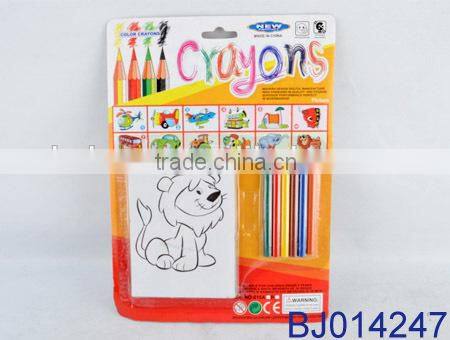 Fashion toy kit new kid diy cartoon figure drawing toy with color pen