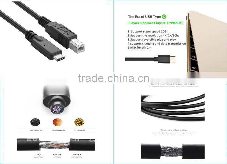 OEM 2 in 1 usb 2.0 cable male to usb type c