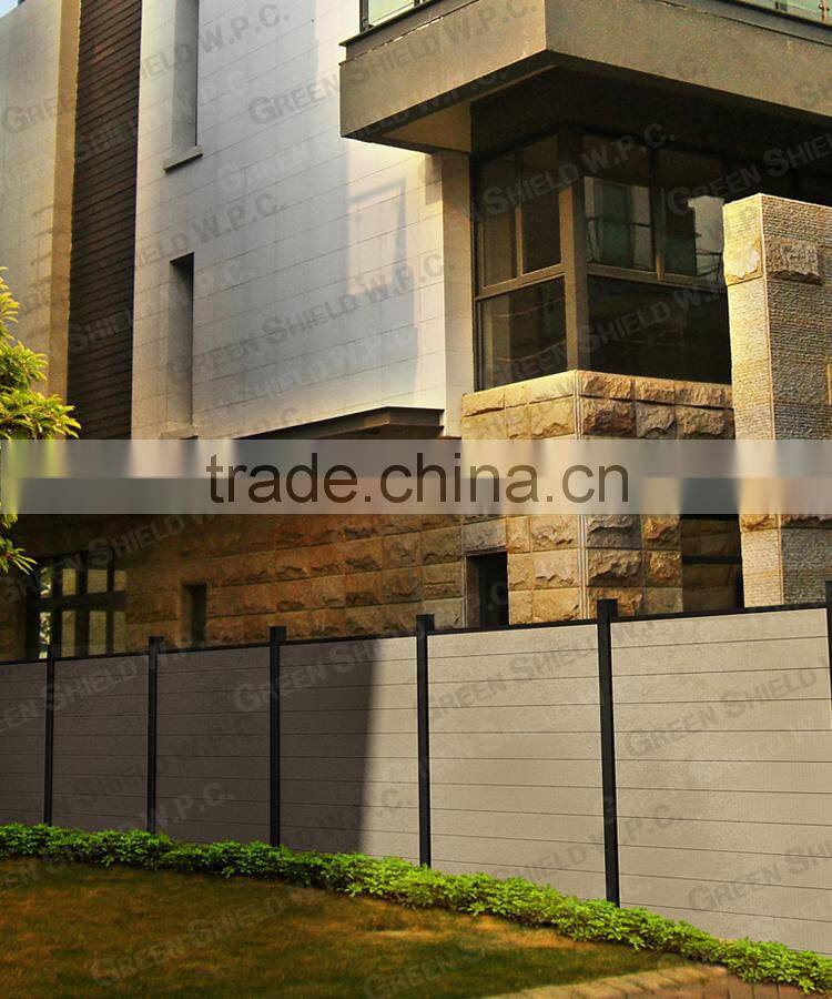 WPC/Wood Plastic Fence/Enclosure Wall 1.8m/2.0m/Octagon pillar