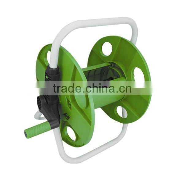 Mini hose reel, 10 meter hose 3/8" with spray gun and pipe accessories