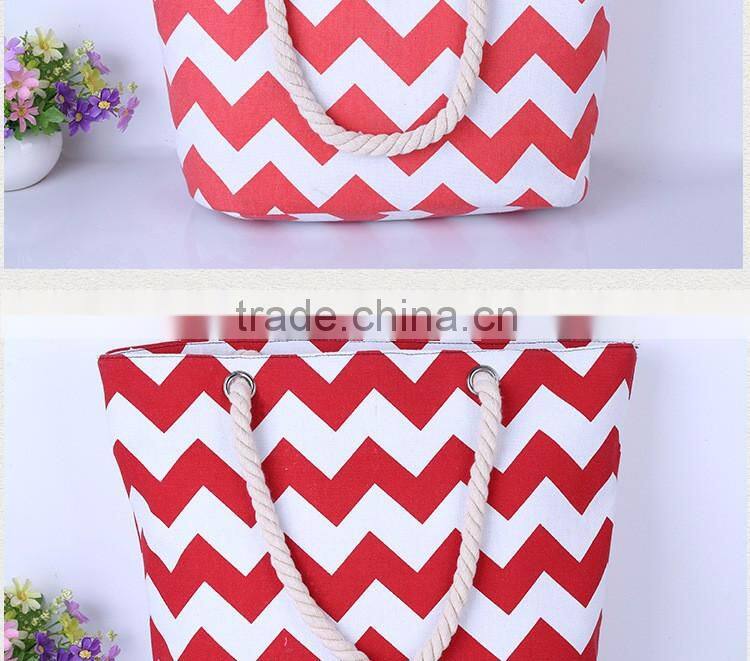 Hot selling canvas beach tote bag