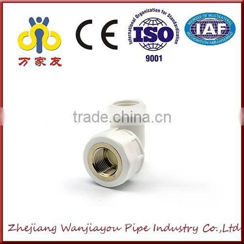 High Quality PPR fitting female thread elbow green color