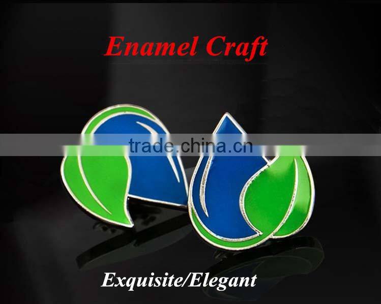 Factory price custom metal round enamel lapel pin badge