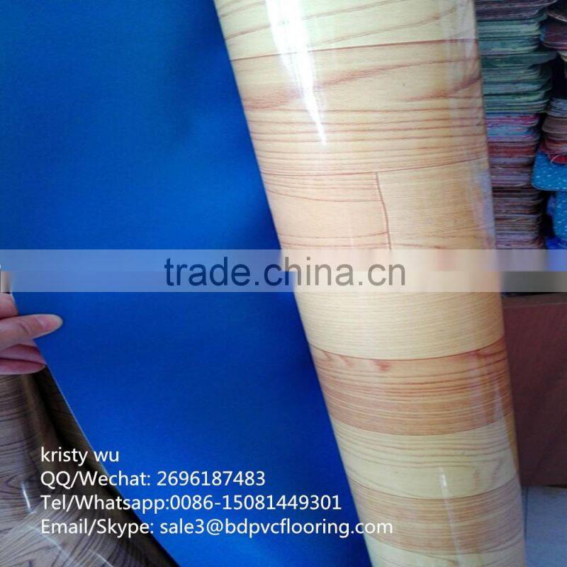 Wood Grain PVC Plastic Floor Cover
