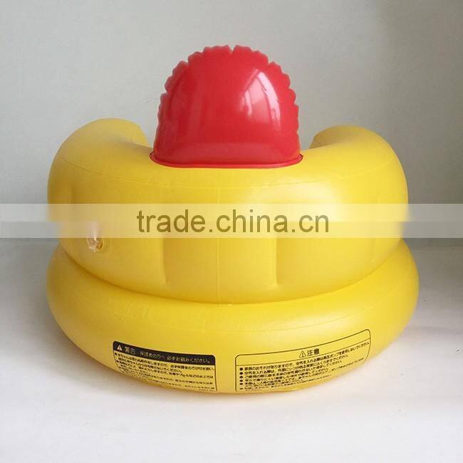 inflatable little arm chair baby chair with heart shaped for bath tub