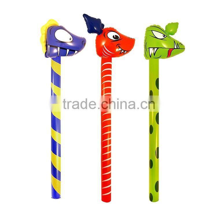 custom made inflatable dinosaur stick for kids