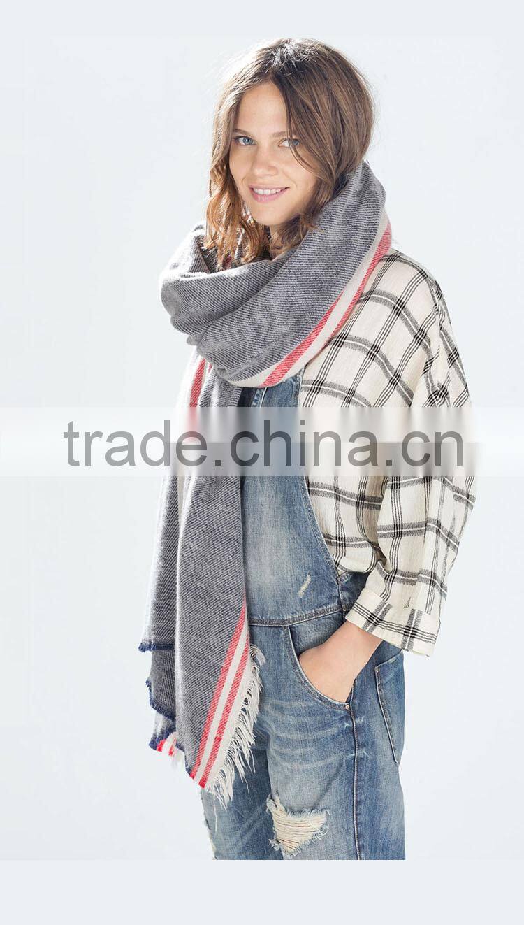 2015 Fashion plaid pashmina scarf