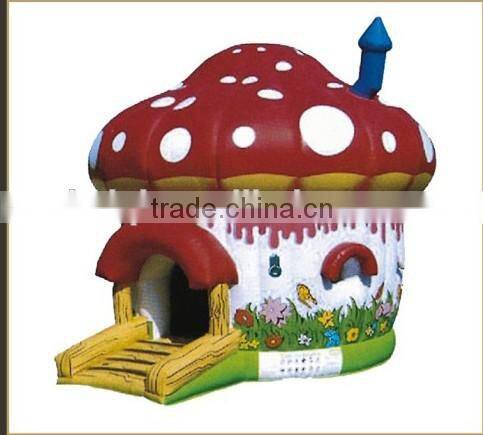 small inflatable bouncer series mushroom bounce house theme playground