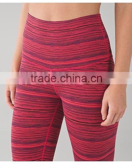 Custom popular style breathable yoga pants for women in fitness sportswear hot sale in 2016