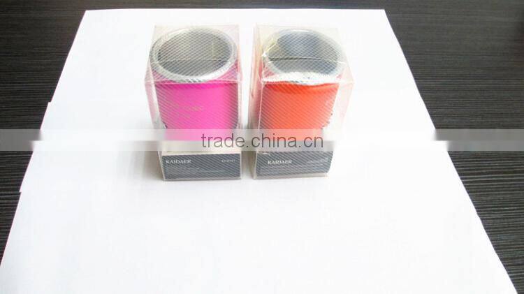 Wholesale Bulk round metal usb speaker fm radio mini speaker with micro-sd / tf card