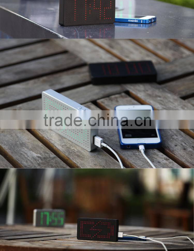 Aluminum portable powerbank 10000mah, mobile power bank battery charger