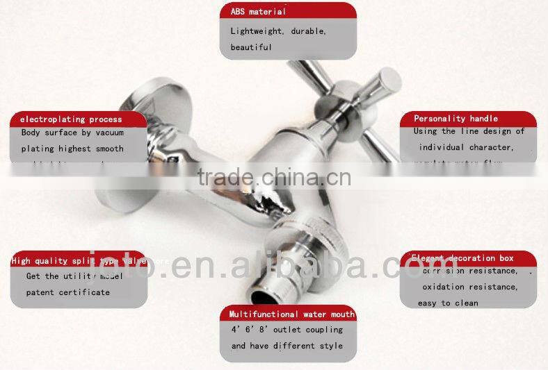 2015 new design electroplate ABS plastic Basin Faucet