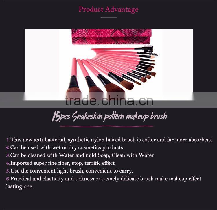 15 pcs cosmetic brush sets make up brush sets/make up brushes