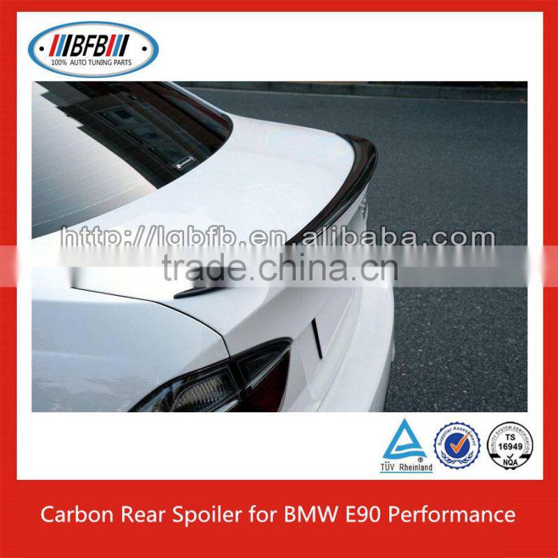 For BMW E90 05~12 3 Series E90 Performance style carbon fiber Trunk Spoiler