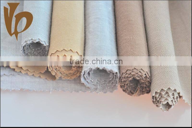 Special fabric yarn dyeing cotton linen polyester spandex fabric with different patters and style