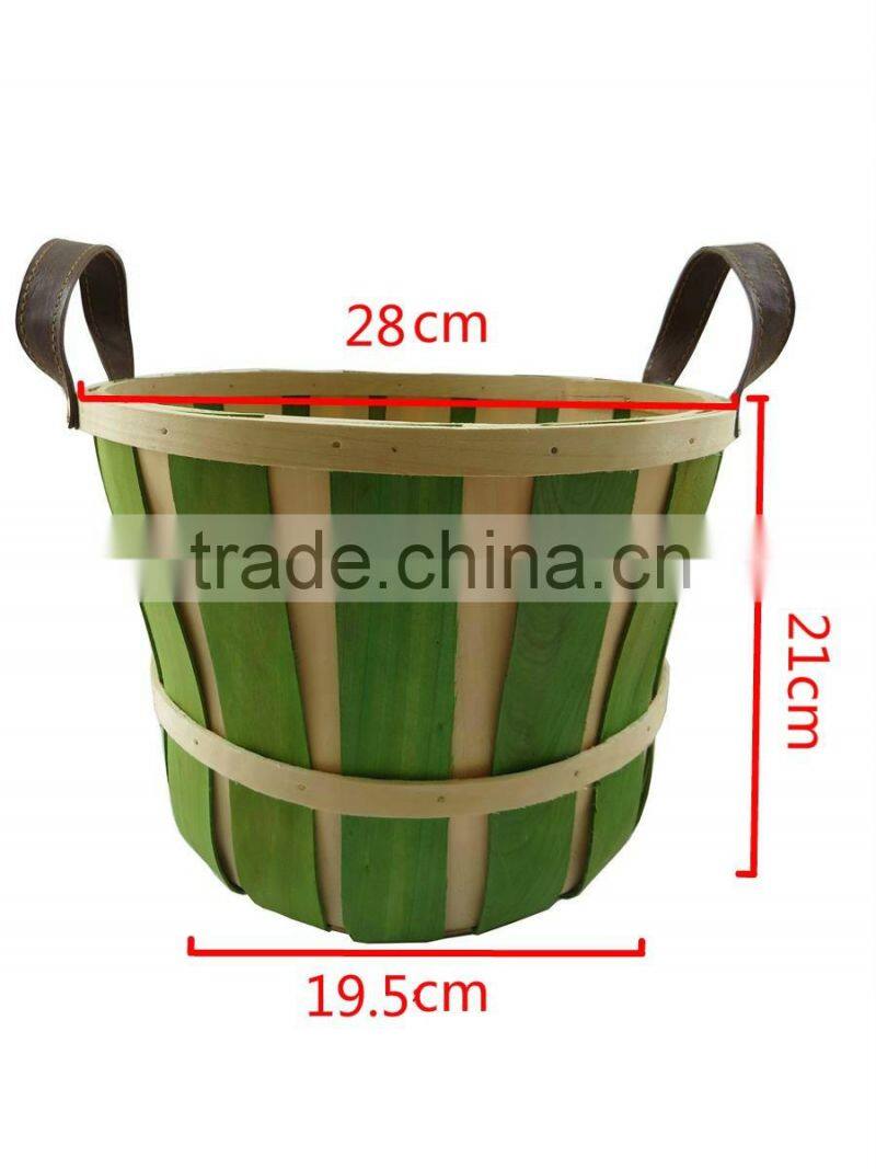 Beautiful decorate green flower basket