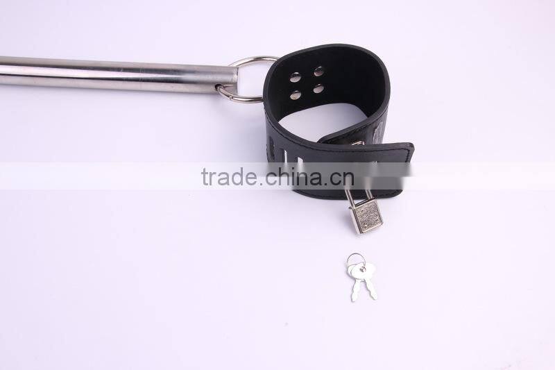 Steel Ankle Cuffs,spreader sex toys bar with leather wrist cuff and ankle cuffs professional adult product factory