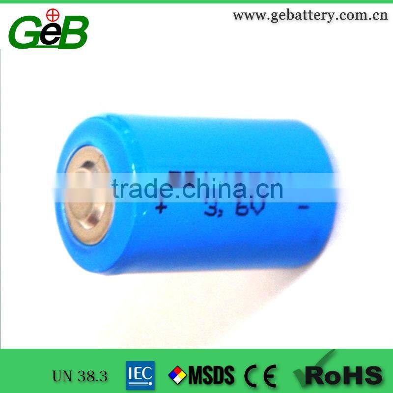 ER14250M LiSOCl2 battery 3.6v er14250m 1/2AA lithium battery