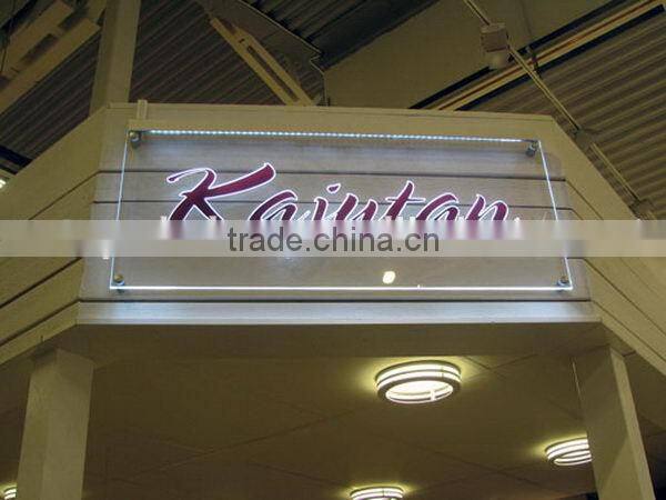 Contemporary hotsell acrylic led sign plate