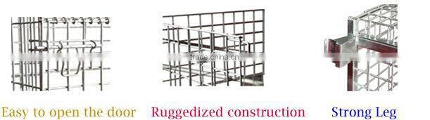 2014 Hot Sell Stackable Wire Container Industrial Stackable Storage Wire Mesh Containers
