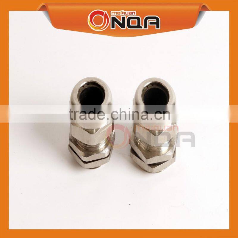 ONQA Waterproof Brass Plating Nickel Connector Metal Cable Gland PG36