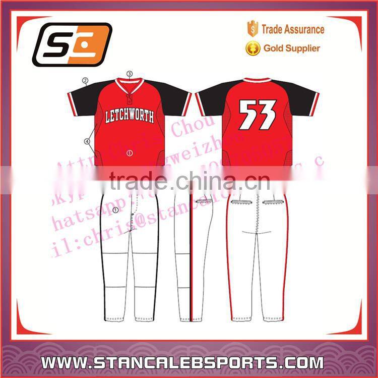 High quality cheap camo baseball jerseys/ softball wear