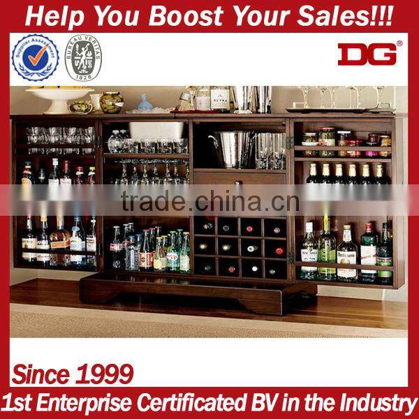 Elegant European pattern supermarket display stand liquor store shelving