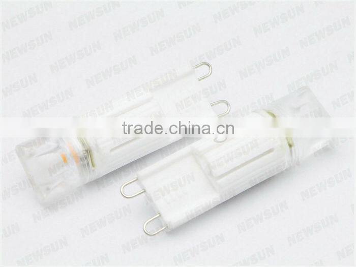 LED G9 bulb 2W 220V COB led light replacement for cars & homes Silicone G9 led bulb