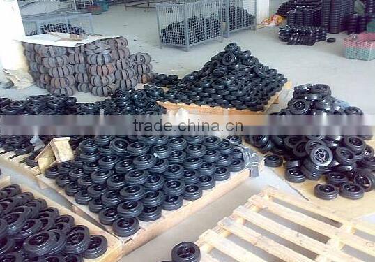 RH-STC4E-02 high quality TPU casters supplier 4'' double elevator wheels