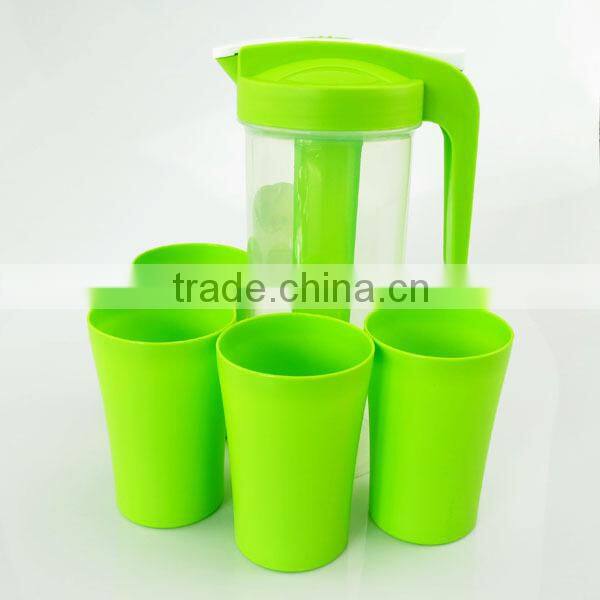 2 L plastic water jug set/Water pitcher with 4 cups