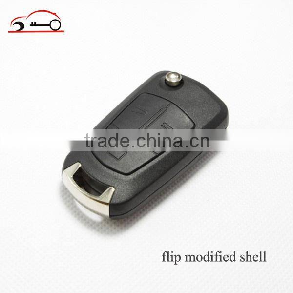 Okeytech car key chevrolet cruze 3 buttons flip key blank for chevrolet cruze key