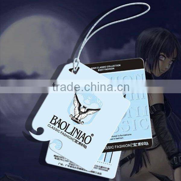 personalized factory produced garment paper tags