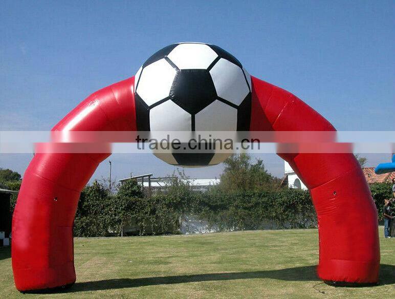 Inflatable Arch with Soccer for Advertising Decoration