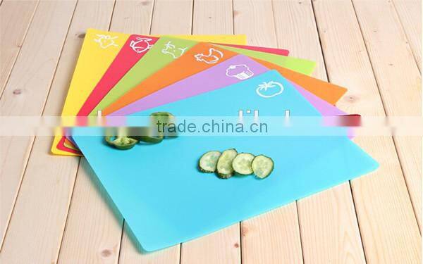 2016 New 6pcs PP Kitchen Cutting Board Foldable Chopping Block
