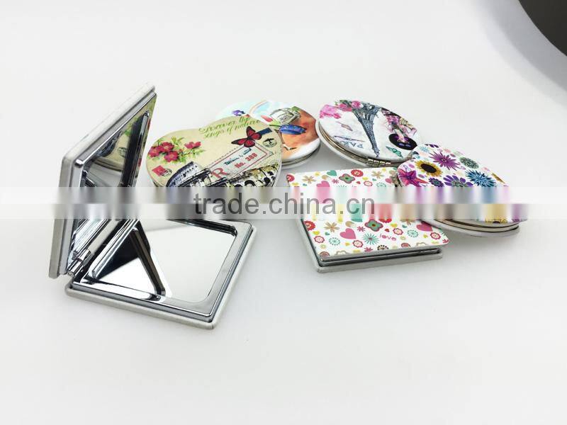 Hot sale customized design metal cosmetic mirror