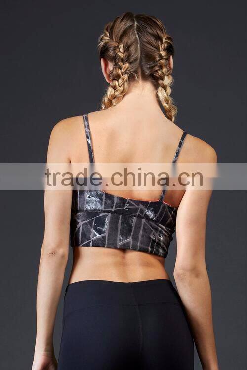 4 Needle 6 Thread Seamless Women Sports Bralette Jog Bra