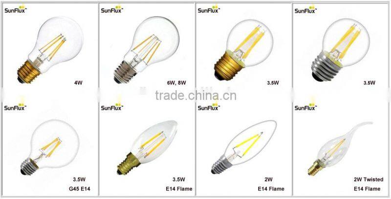4W 450lm 2600K Led Carbon Filament Bulb