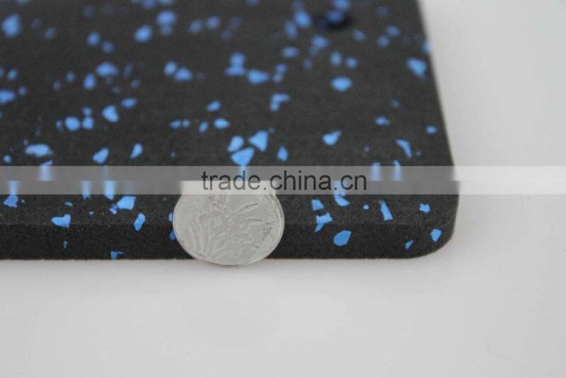 Qingdao 7king good quality anti slip and anti fatigue interlock treadmill usage rubber tile