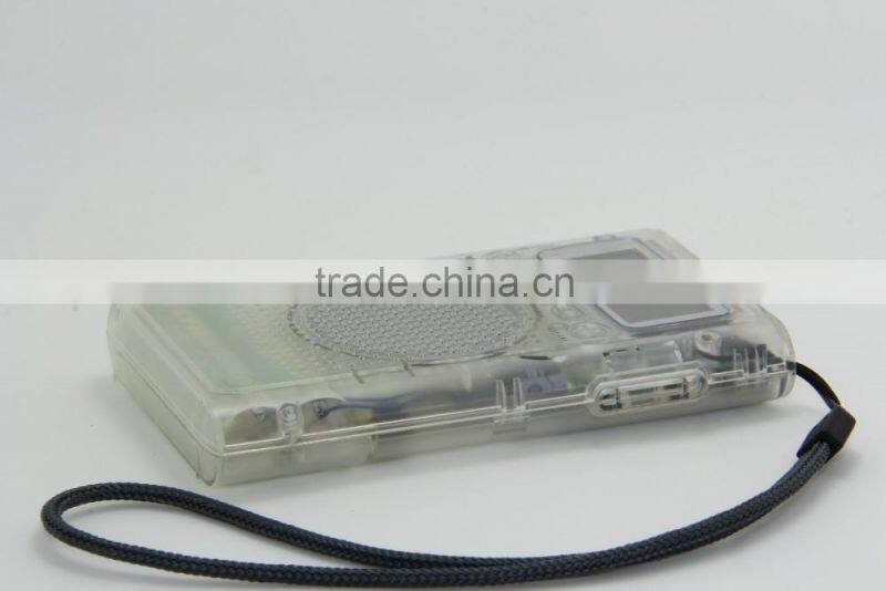 new and hot sell Prison transparent AM FM radio