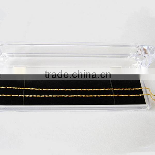 China supplier jewelry packaging box acrylic necklace packaging box