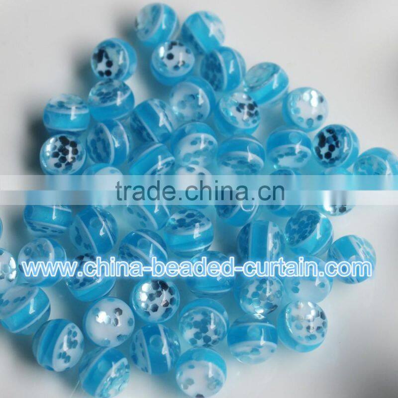 Hot Selling Charming 8MM Transparent Acrylic Loose Spacer Resin Beads Online Wholesale Craft DIY