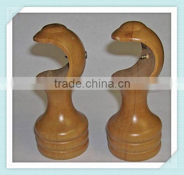 13/8 inch Single Wood Curtain Rail Brackets