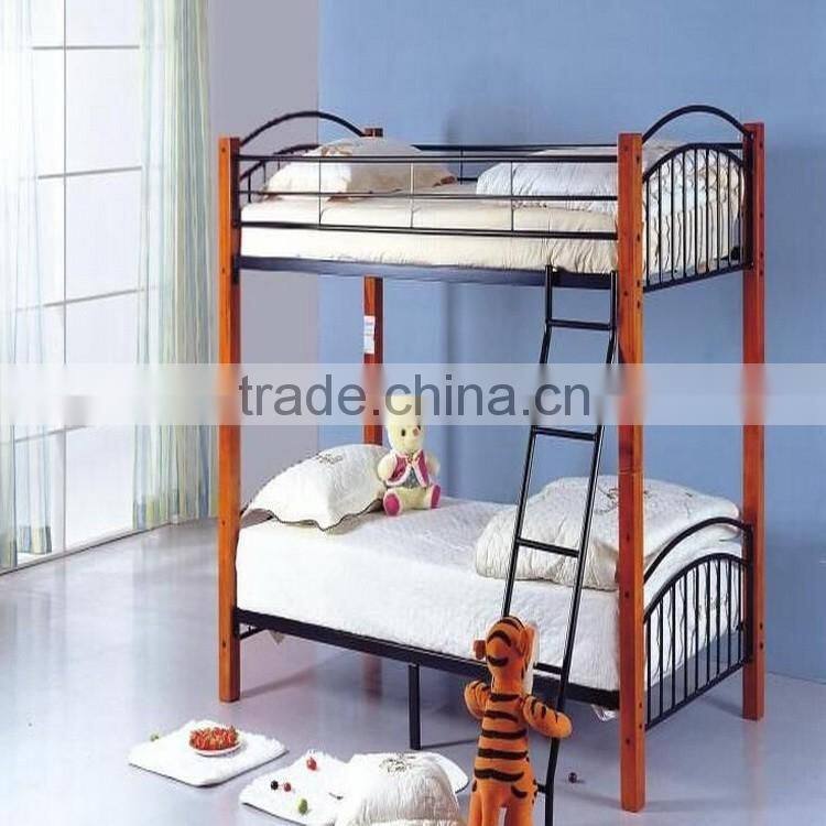 wooden bedroom furniture kids metal bunk bed