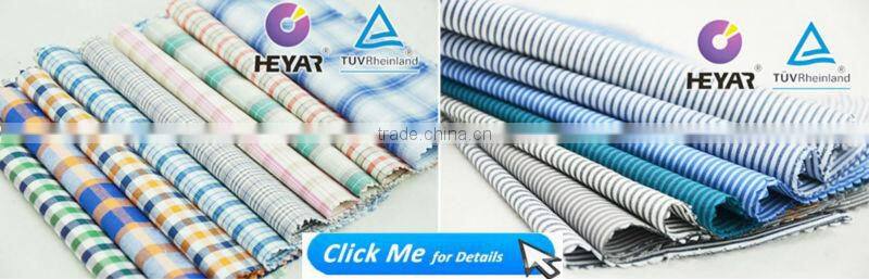 wholesale yarn dyed men 100 cotton shirting fabric